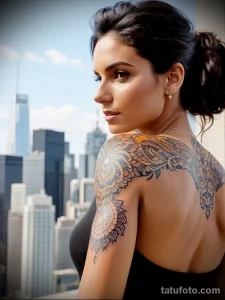 Идя образа девушки с татуировкой №074 - tatufoto.com 01112024
