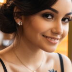 Красивая девушка с татуировкой цветок №012 - tatufoto.com 01112024