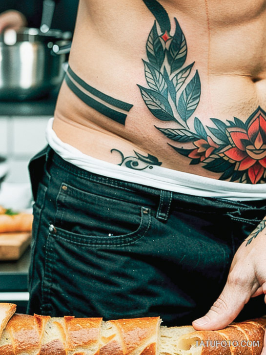 Кулинарные тату шеф-поваров - Chef with culinary tattoos on arms, tatufoto.com 432