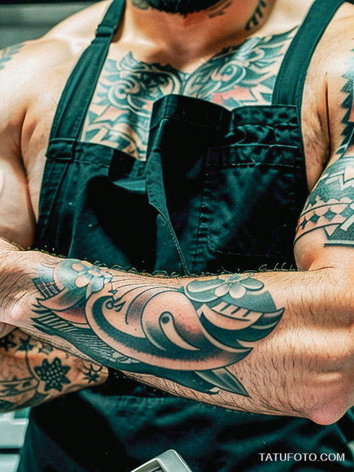 Кулинарные тату шеф-поваров - Chef with culinary-themed tattoos, tatufoto.com 226