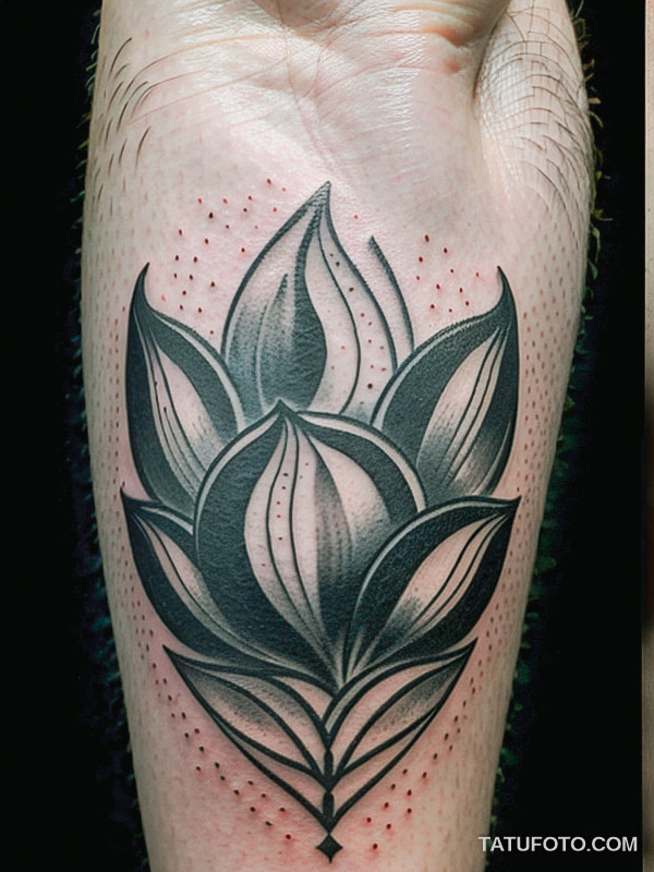 Кулинарные тату шеф-поваров - Detailed sketch of fresh garlic cloves, tatufoto.com 023