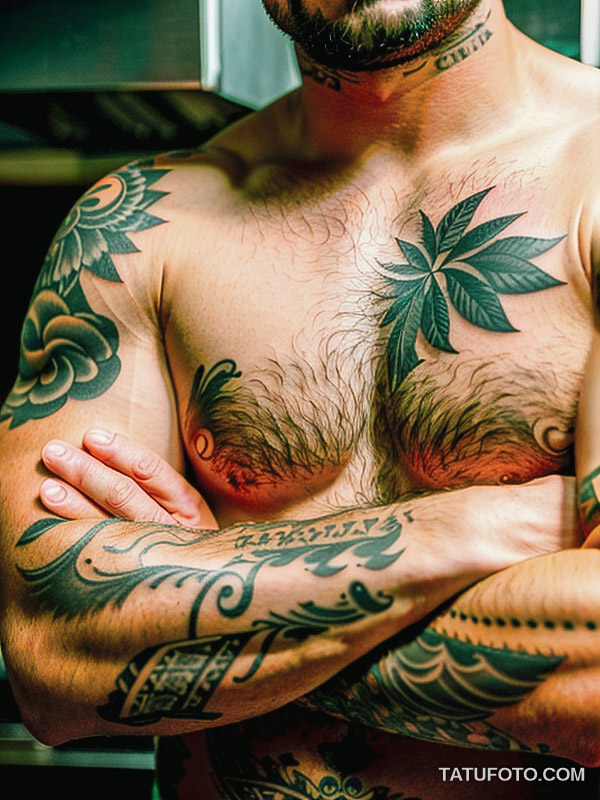 Кулинарные тату шеф-поваров - Portrait of a chef with culinary tattoos on forearms, tatufoto.com 044