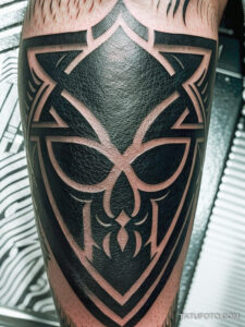 Кулинарные тату шеф-поваров - Tattoo of a cleaver and herbs, tatufoto.com 572