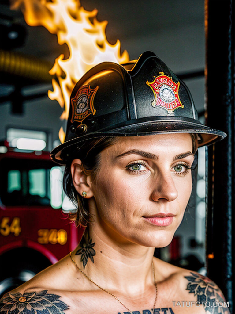 Пожарные с тату и тату рисунки пожарных - Firefighters with tattoos - tatufoto.com -147