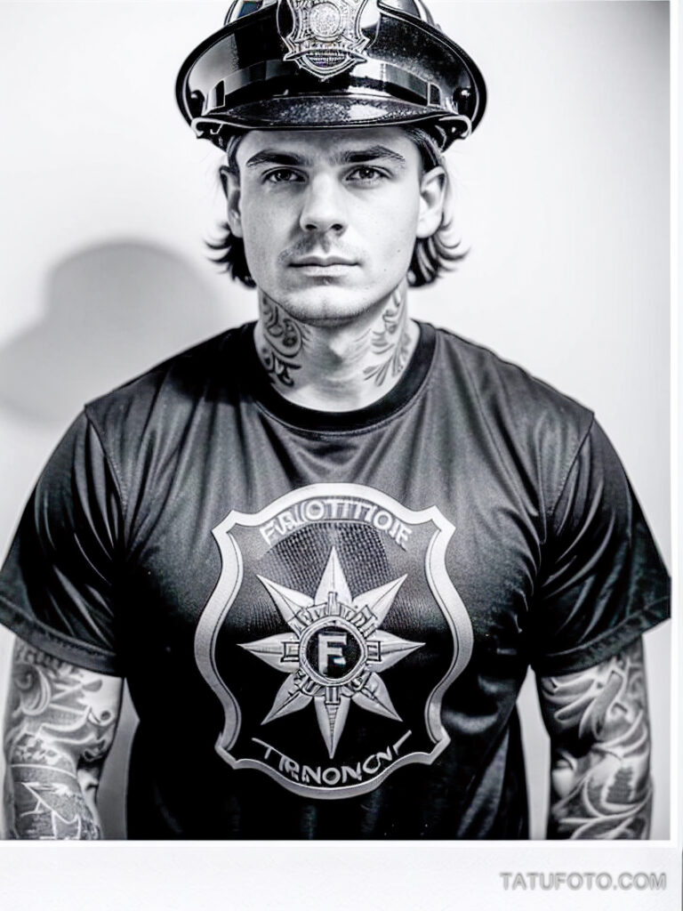 Пожарные с тату и тату рисунки пожарных - Firefighters with tattoos - tatufoto.com -245
