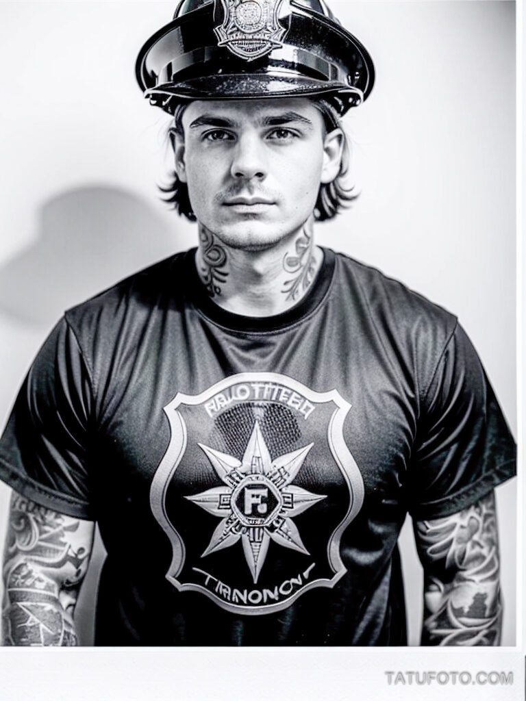 Пожарные с тату и тату рисунки пожарных - Firefighters with tattoos - tatufoto.com -319