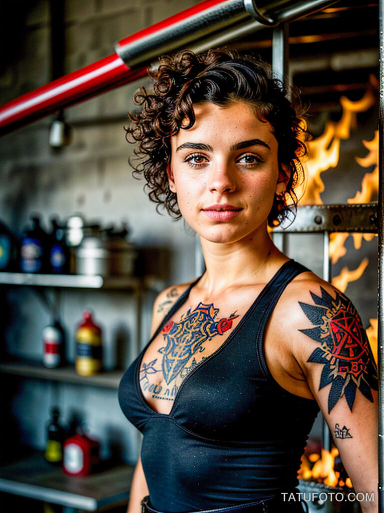 Пожарные с тату и тату рисунки пожарных - Firefighters with tattoos - tatufoto.com -33