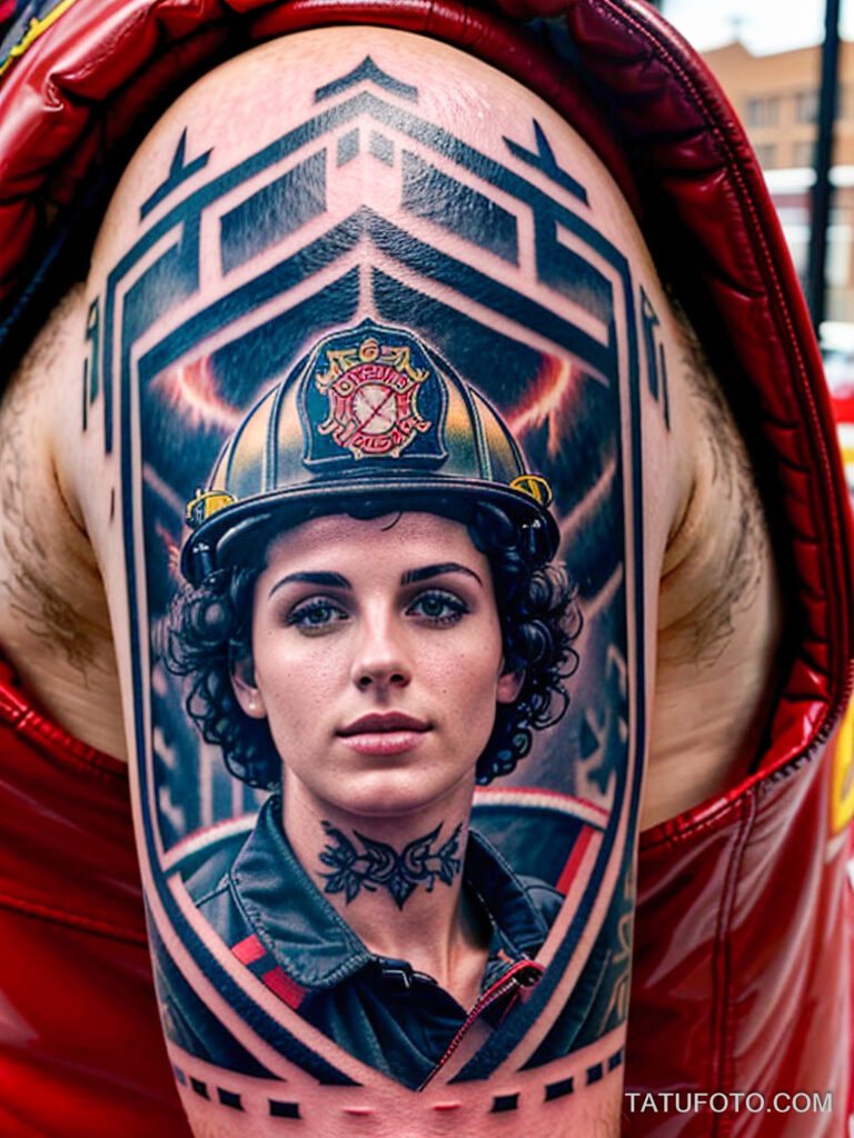 Пожарные с тату и тату рисунки пожарных - Firefighters with tattoos - tatufoto.com -378