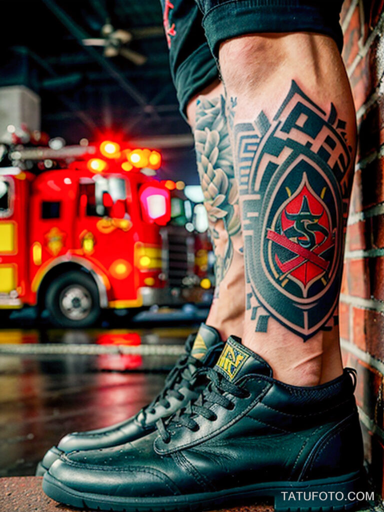 Пожарные с тату и тату рисунки пожарных - Firefighters with tattoos - tatufoto.com -390