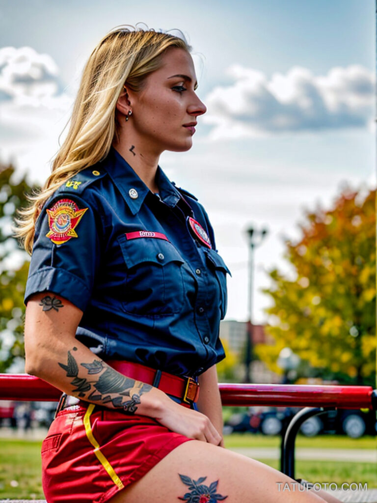 Пожарные с тату и тату рисунки пожарных - Firefighters with tattoos - tatufoto.com -399