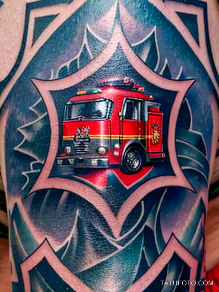 Пожарные с тату и тату рисунки пожарных - Firefighters with tattoos - tatufoto.com -401