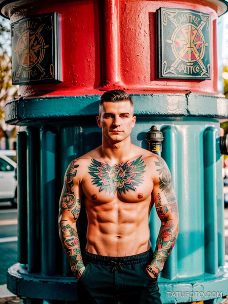 Пожарные с тату и тату рисунки пожарных - Firefighters with tattoos - tatufoto.com -417