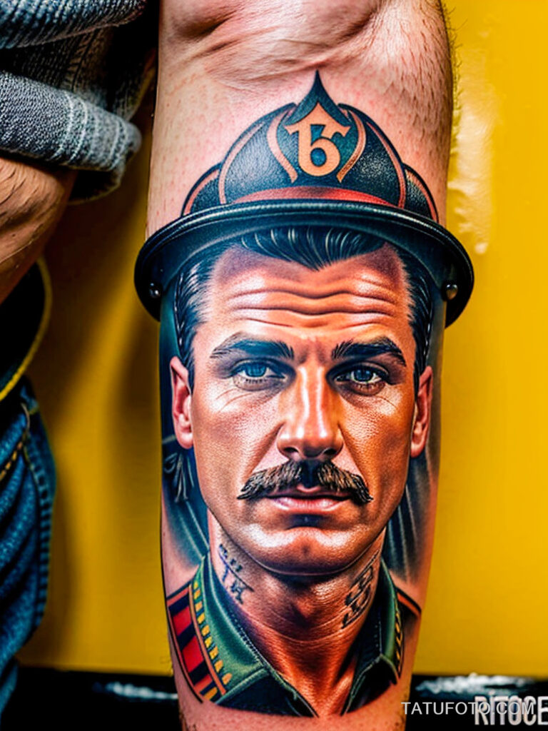 Пожарные с тату и тату рисунки пожарных - Firefighters with tattoos - tatufoto.com -72