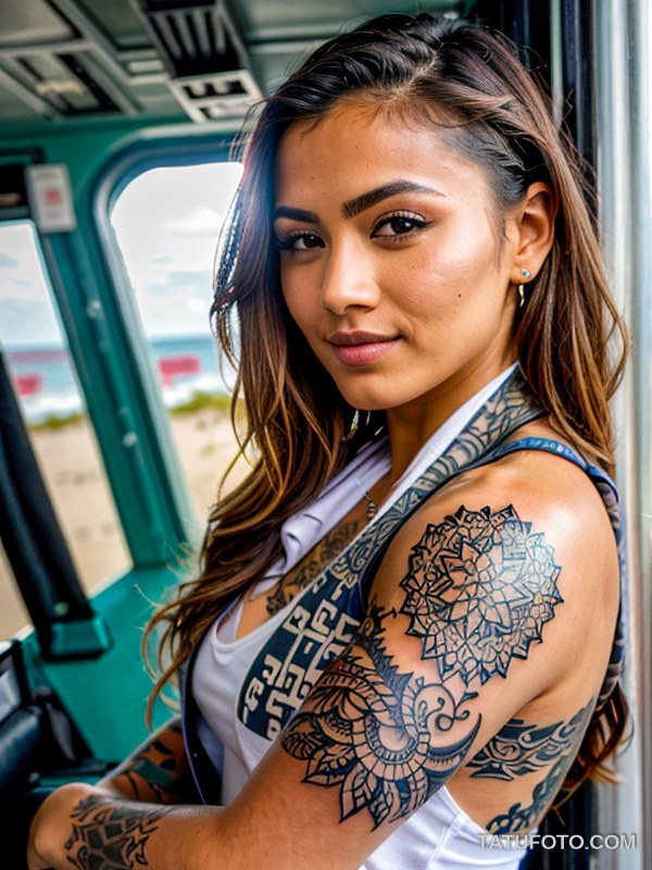 Тату стюардесс - Tattoos of stewardesses and flight attendants - 010 - tatufoto.com 06112024