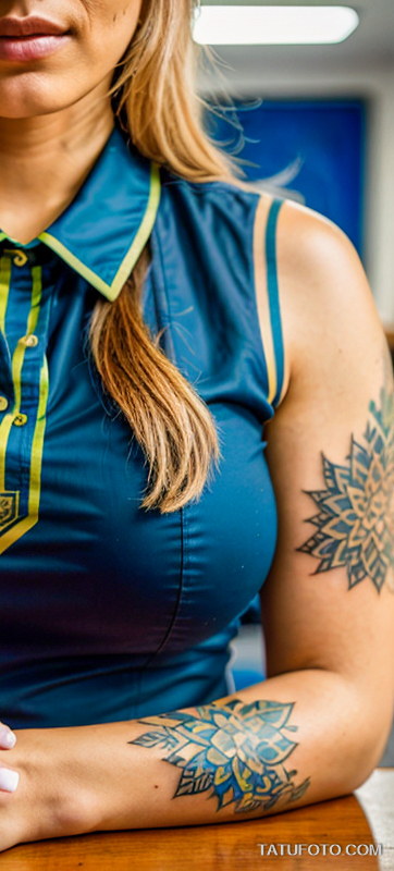 Тату стюардесс - Tattoos of stewardesses and flight attendants - 019 - tatufoto.com 06112024