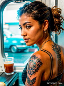 Тату стюардесс - Tattoos of stewardesses and flight attendants - 098 - tatufoto.com 06112024