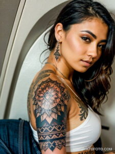 Тату стюардесс - Tattoos of stewardesses and flight attendants - 099 - tatufoto.com 06112024