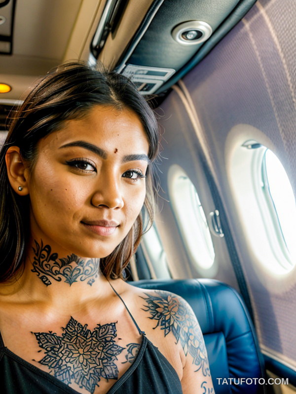 Тату стюардесс - Tattoos of stewardesses and flight attendants - 154 - tatufoto.com 06112024