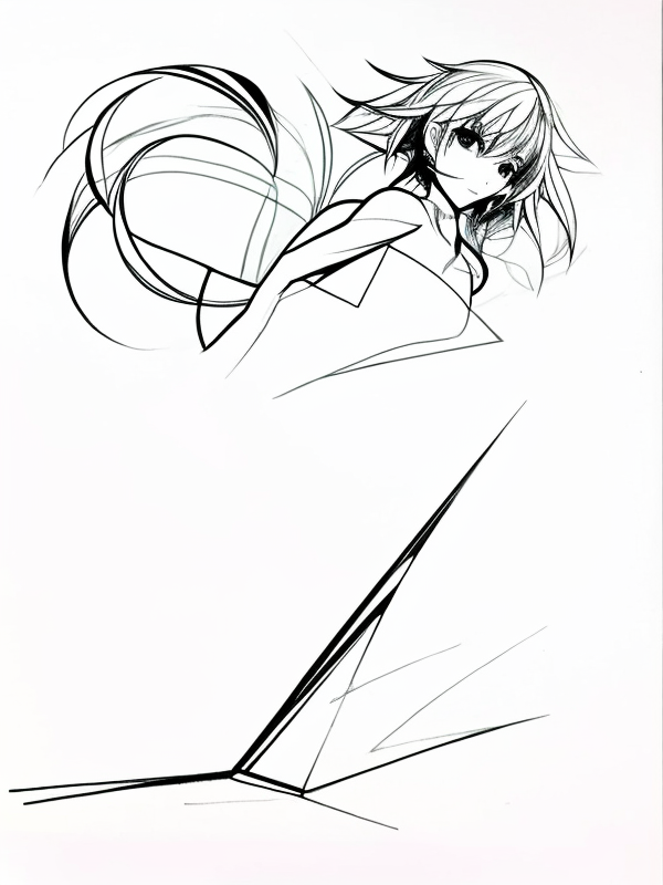Эскиз тату аниме - Sketch tattoo anime redraw tattoo sketches on a white sheet into a bold and graphic Anime tattoo sketch, with thick black lines, high contrast shadi tatufoto.com 000