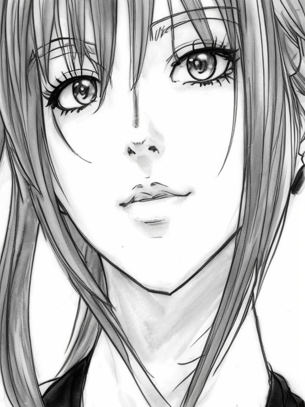Эскиз тату аниме - Sketch tattoo anime redraw tattoo sketches on a white sheet into a colorful Anime tattoo sketch, using vibrant colors with a watercolor effect, deta tatufoto.com 381