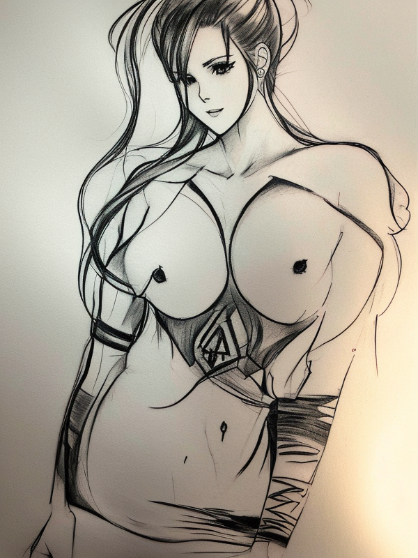 Эскиз тату аниме - Sketch tattoo anime redraw tattoo sketches on a white sheet into a soft, grayscale Anime tattoo sketch, with fine lines and smooth shading, subtle d tatufoto.com 178