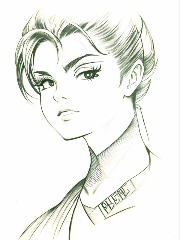 Эскиз тату аниме - Sketch tattoo anime redraw tattoo sketches on a white sheet into a vintage Anime tattoo sketch, with cross-hatching, detailed line work, slightly fa tatufoto.com 006