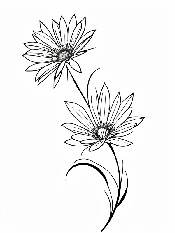 Эскизы татуировки Астра - Astra Tattoo Sketches redraw tattoo sketches on a white sheet into a bold and graphic aster tattoo sketch, with thick black lines, high contrast shadi tatufoto.com 160