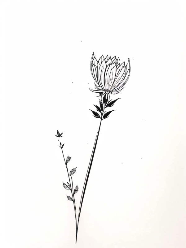 Эскизы татуировки Астра - Astra Tattoo Sketches redraw tattoo sketches on a white sheet into a bold and graphic aster tattoo sketch, with thick black lines, high contrast shadi tatufoto.com 166