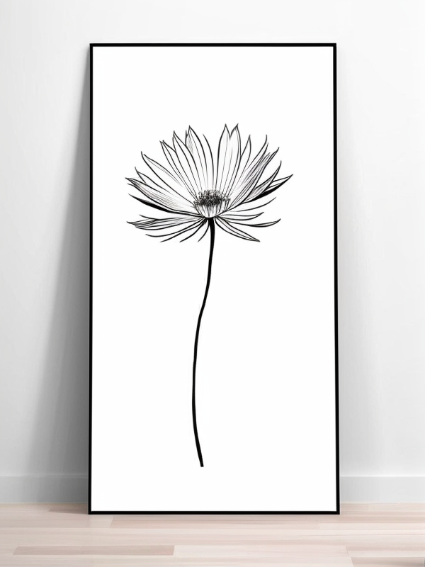 Эскизы татуировки Астра - Astra Tattoo Sketches redraw tattoo sketches on a white sheet into a modern minimalist aster tattoo sketch, using only black ink with simple lines, sh tatufoto.com 165