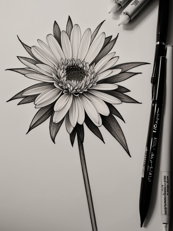 Эскизы татуировки Астра - Astra Tattoo Sketches redraw tattoo sketches on a white sheet into a soft, grayscale aster tattoo sketch, with fine lines and smooth shading, subtle d tatufoto.com 070