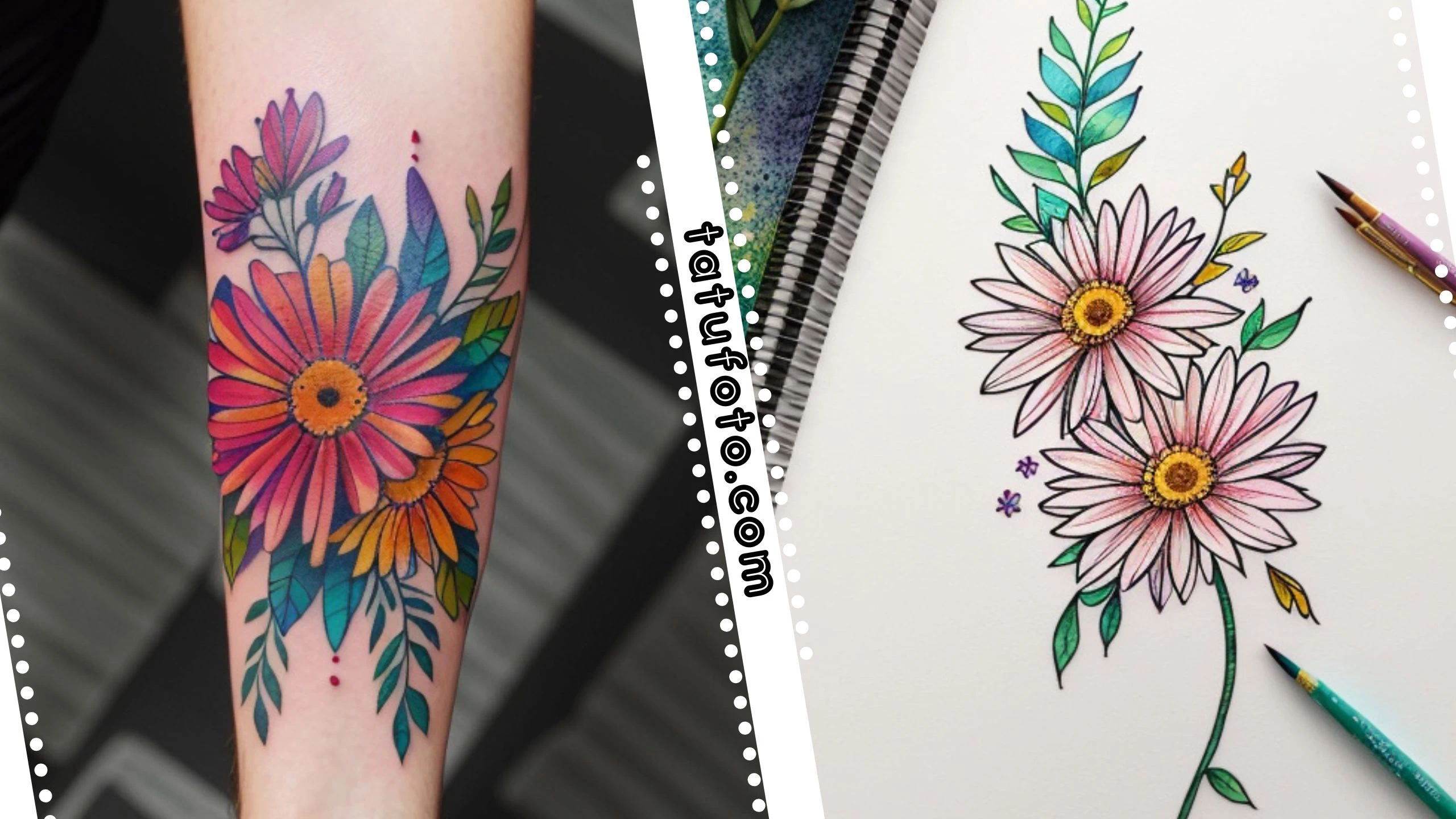 Эскизы татуировки Астра - tatufoto.com 12112024 - 2