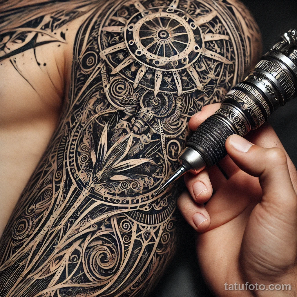 Удаление тату в 2033 - Карандашный тату-эскиз tatufoto.com 006