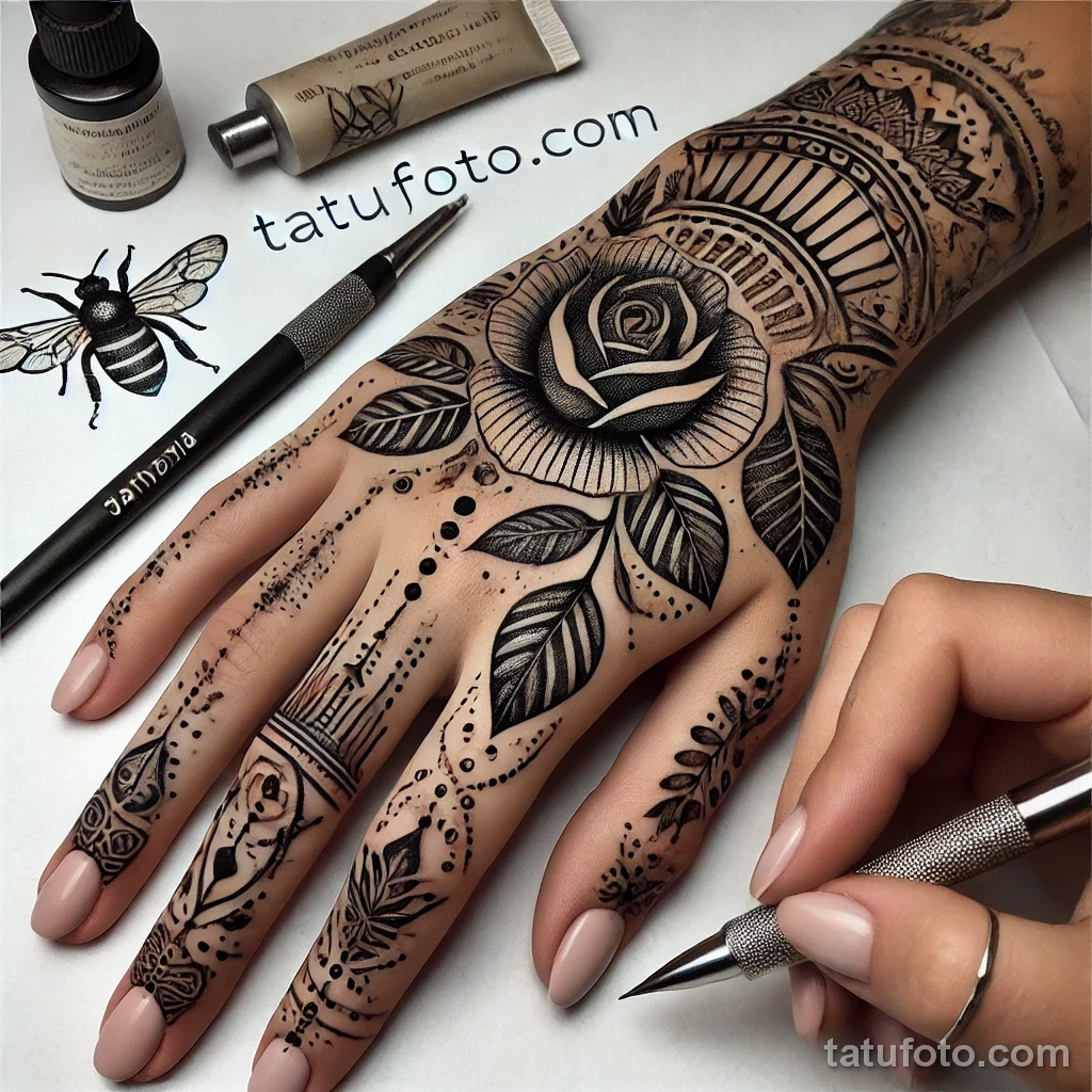 Удаление тату в 2033 - Эскиз татуировки лазерный луч в tatufoto.com 000
