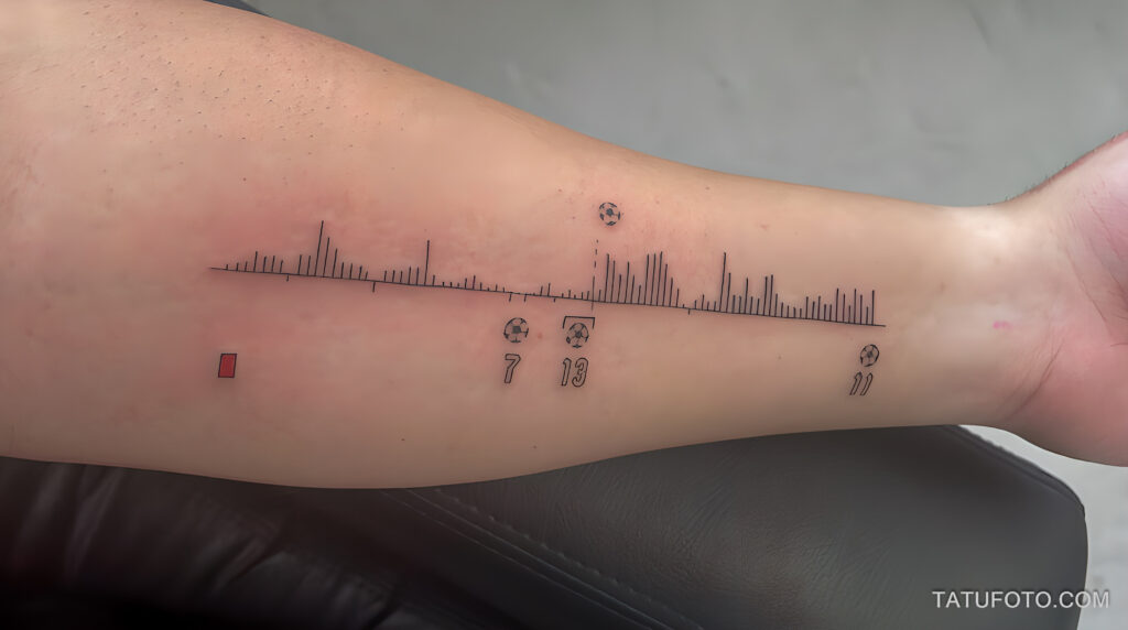 1 Как фанат Ботафого сделал татуировку с графиком атак SofaScore - tatufoto