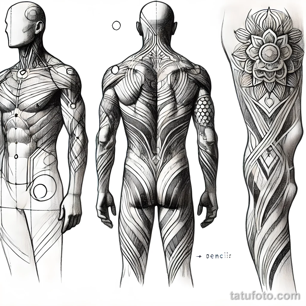 Как выбрать идеальный размер и форму татуировки - 2025 - tatufoto.com 5