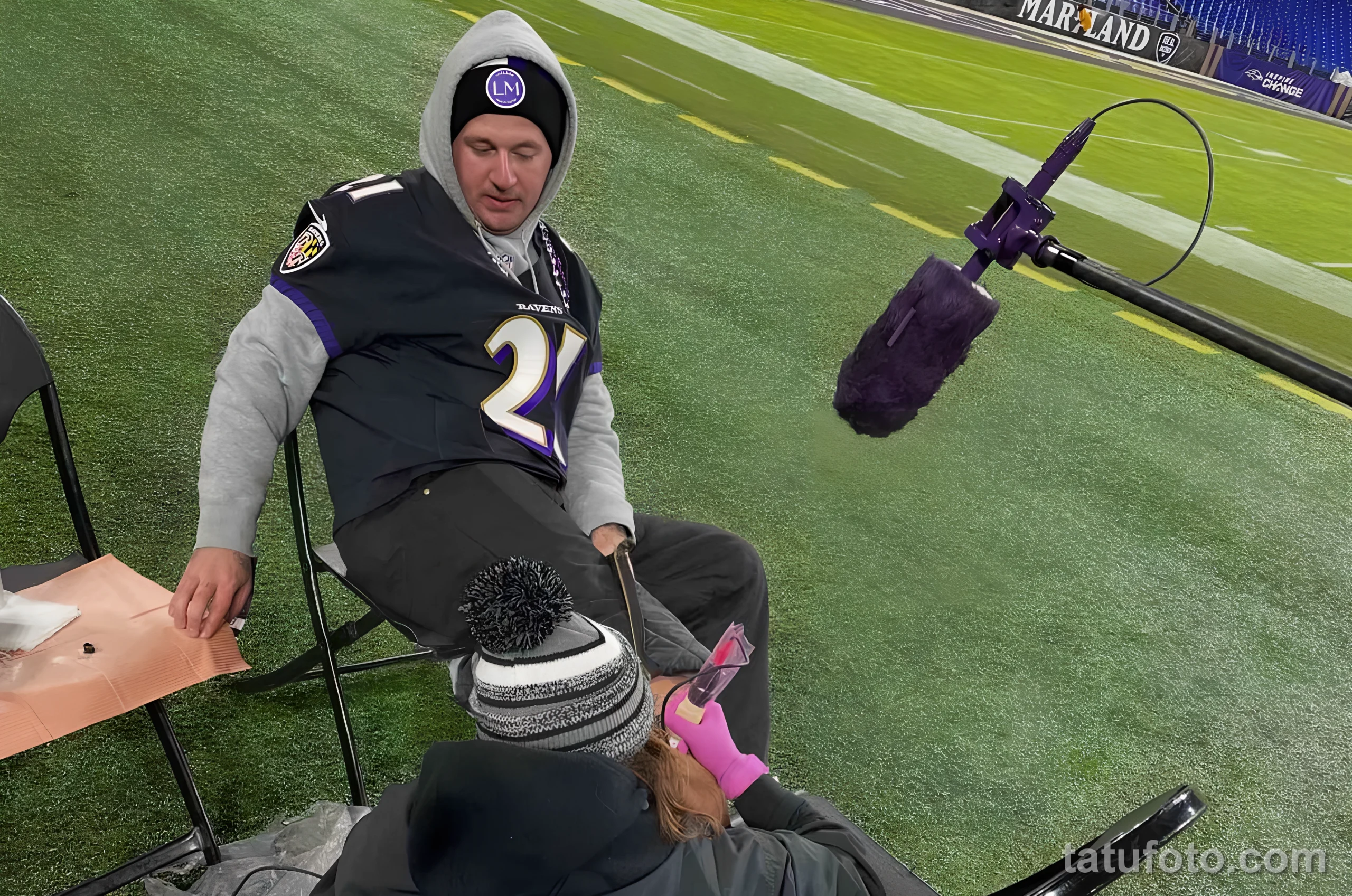 Как фанат Baltimore Ravens превратил каждую победу команды в тату №01 - tatufoto.com