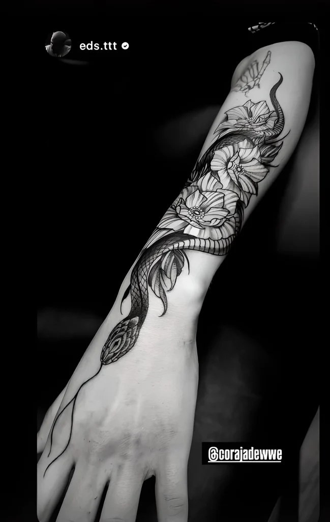 Кора Джейд из NXT новое тату со змеей и дерзкое возвращение на ринг - tatufoto.com 06012025 2