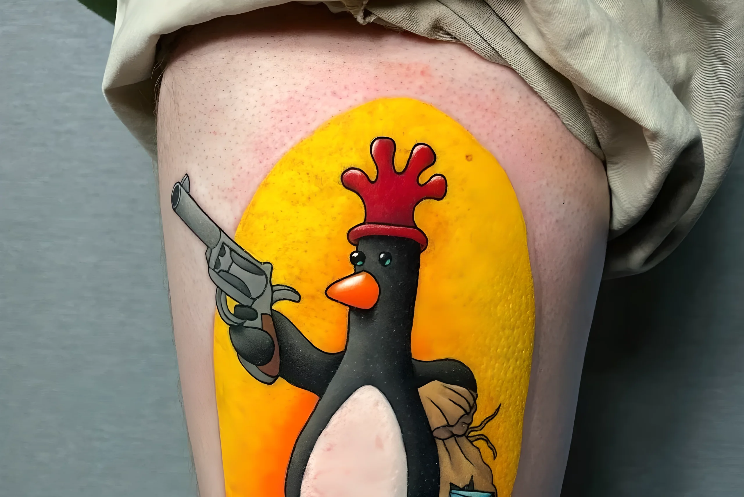 Татуировки с Фезерсом Макгроу из Уоллеса и Громита №01 - tatufoto.com