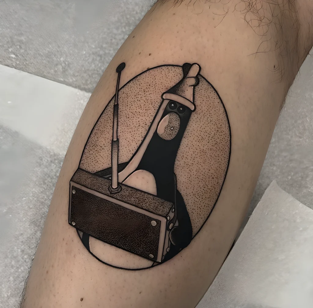 Татуировки с Фезерсом Макгроу из Уоллеса и Громита №04 - tatufoto.com