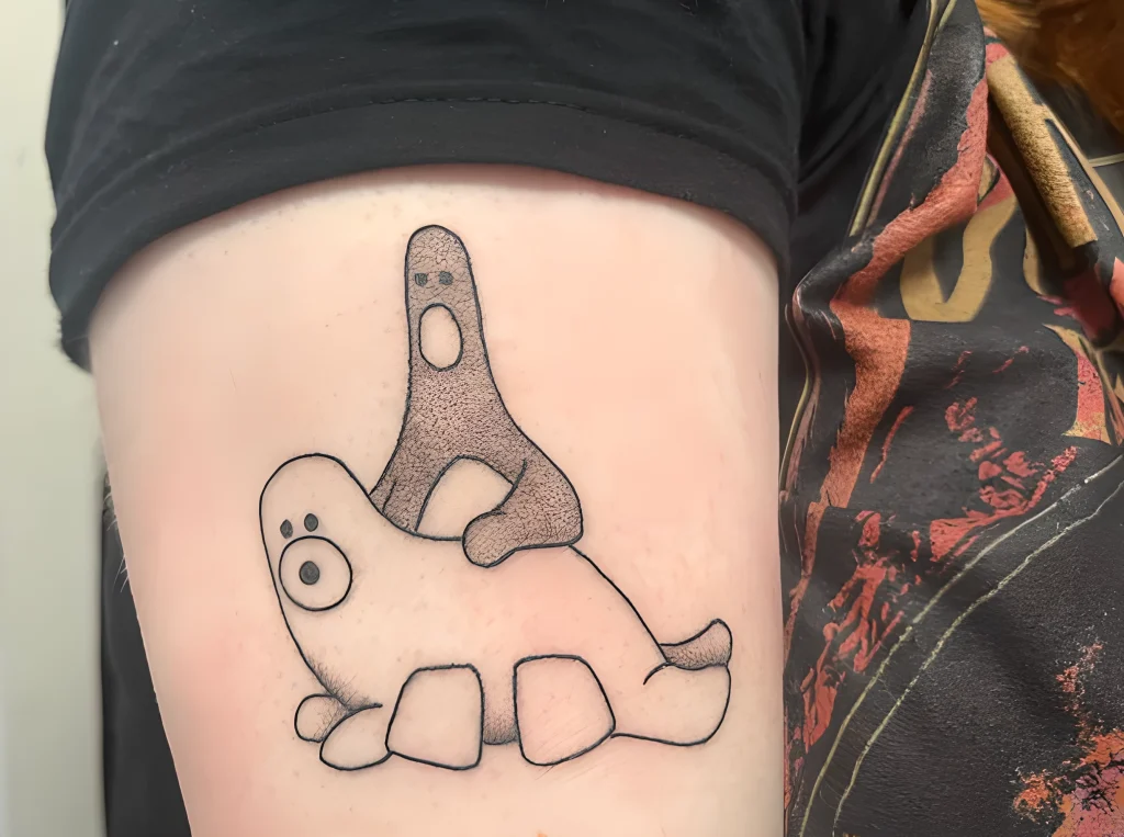 Татуировки с Фезерсом Макгроу из Уоллеса и Громита №05 - tatufoto.com