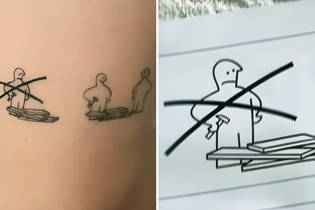 Бессмысленная татуировка из IKEA стала вирусной - 2025 - №02 - tatufoto.com