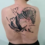 Значение татуировки зебра - пример тату зебра на фото - 104 - фото tatufoto.com