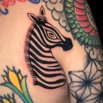 Значение татуировки зебра - пример тату зебра на фото - 107 - фото tatufoto.com