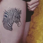 Значение татуировки зебра - пример тату зебра на фото - 122 - фото tatufoto.com
