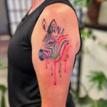 Значение татуировки зебра - пример тату зебра на фото - 146 - фото tatufoto.com