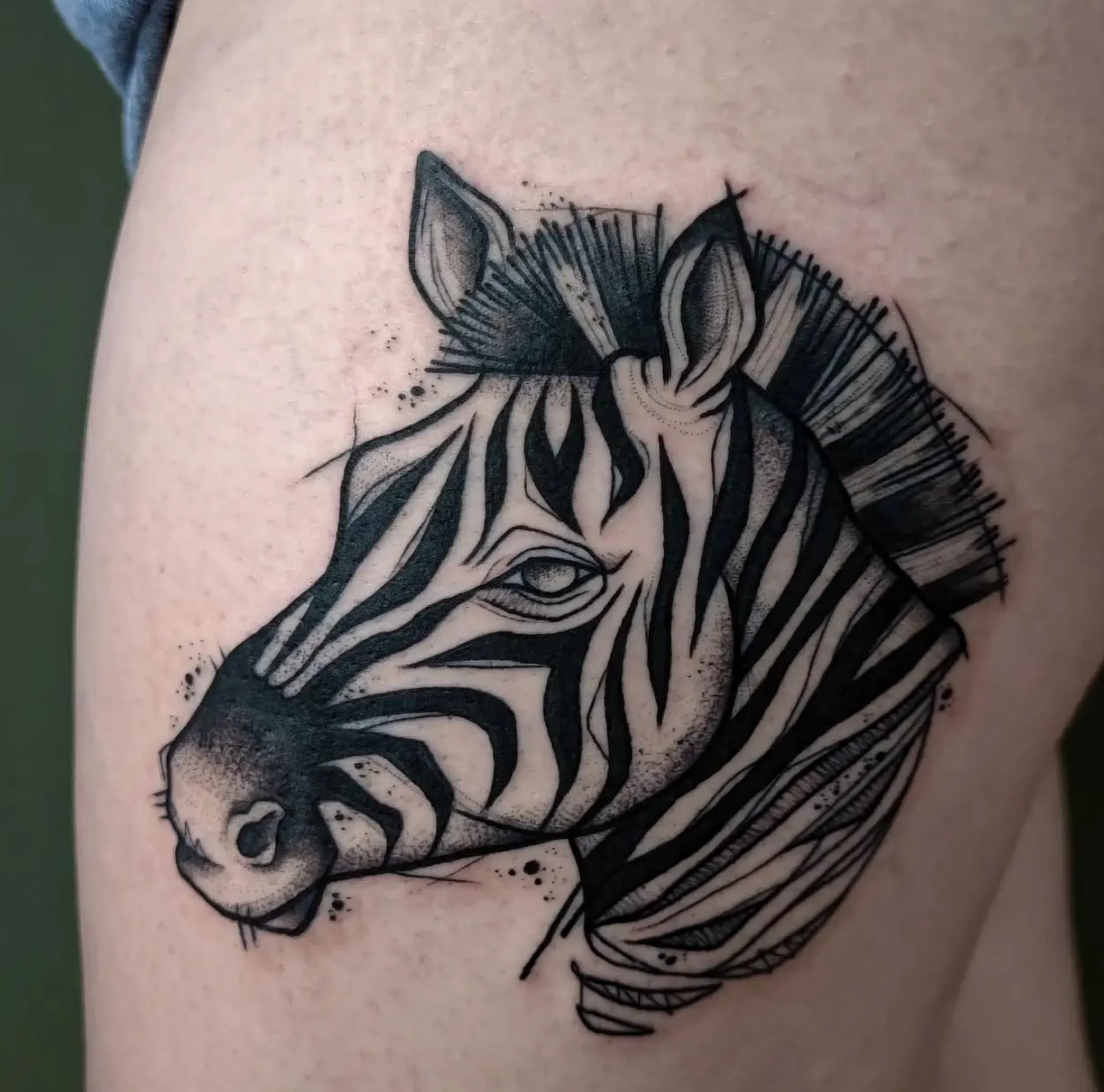 Значение татуировки зебра - пример тату зебра на фото - 159 - фото tatufoto.com
