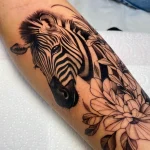 Значение татуировки зебра - пример тату зебра на фото - 18 - фото tatufoto.com