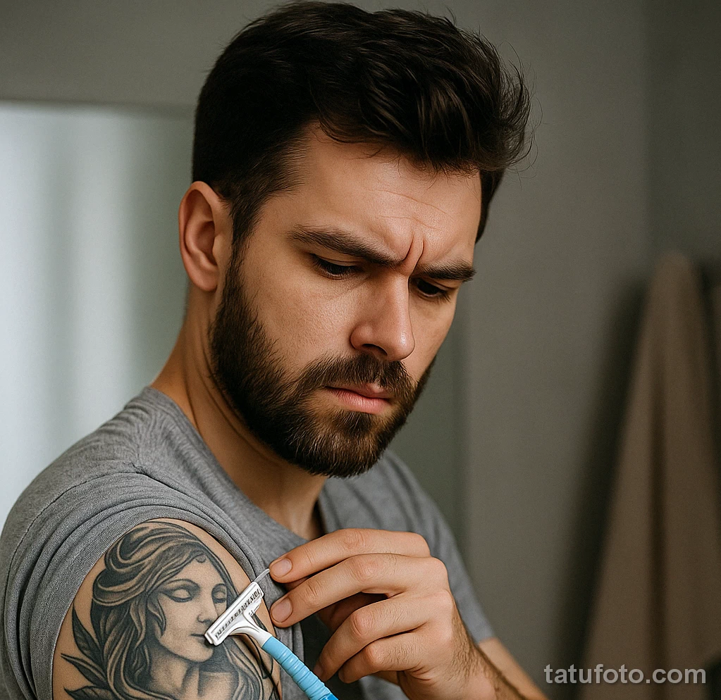 Как безопасно удалить волосы на тату 2025 - 01 - фото tatufoto.com
