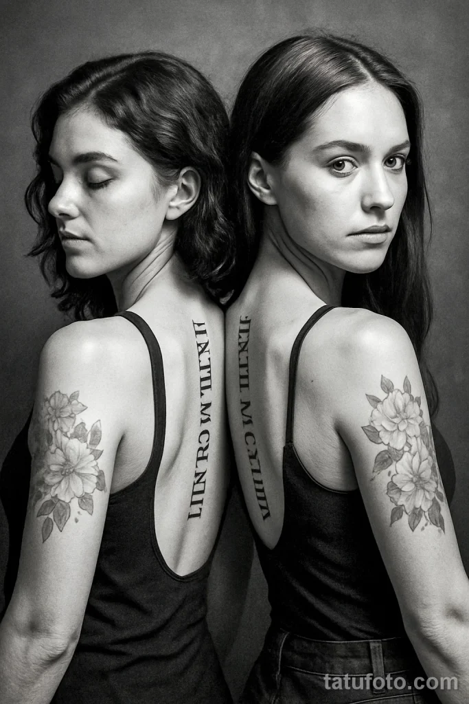Парные тату с друзьями — идеи, смысл, стоит ли делать 2025 - 01 - фото tatufoto.com
