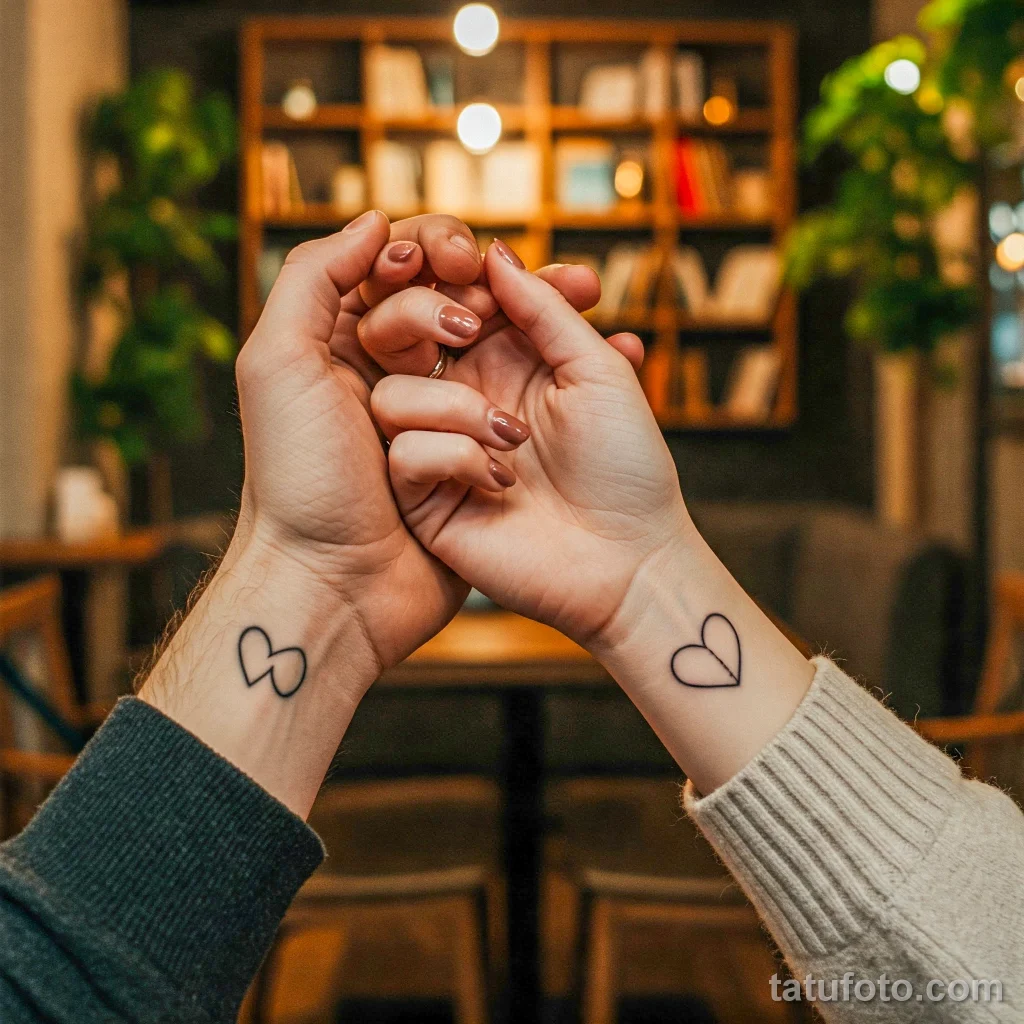 Парные тату с друзьями — идеи, смысл, стоит ли делать 2025 - 13 - фото tatufoto.com